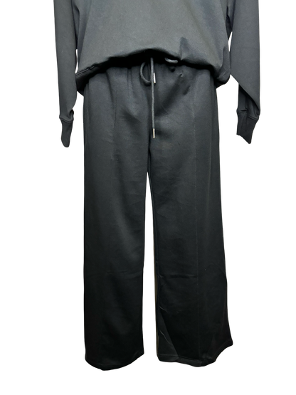 Soft Knit Drawstring Pant Black