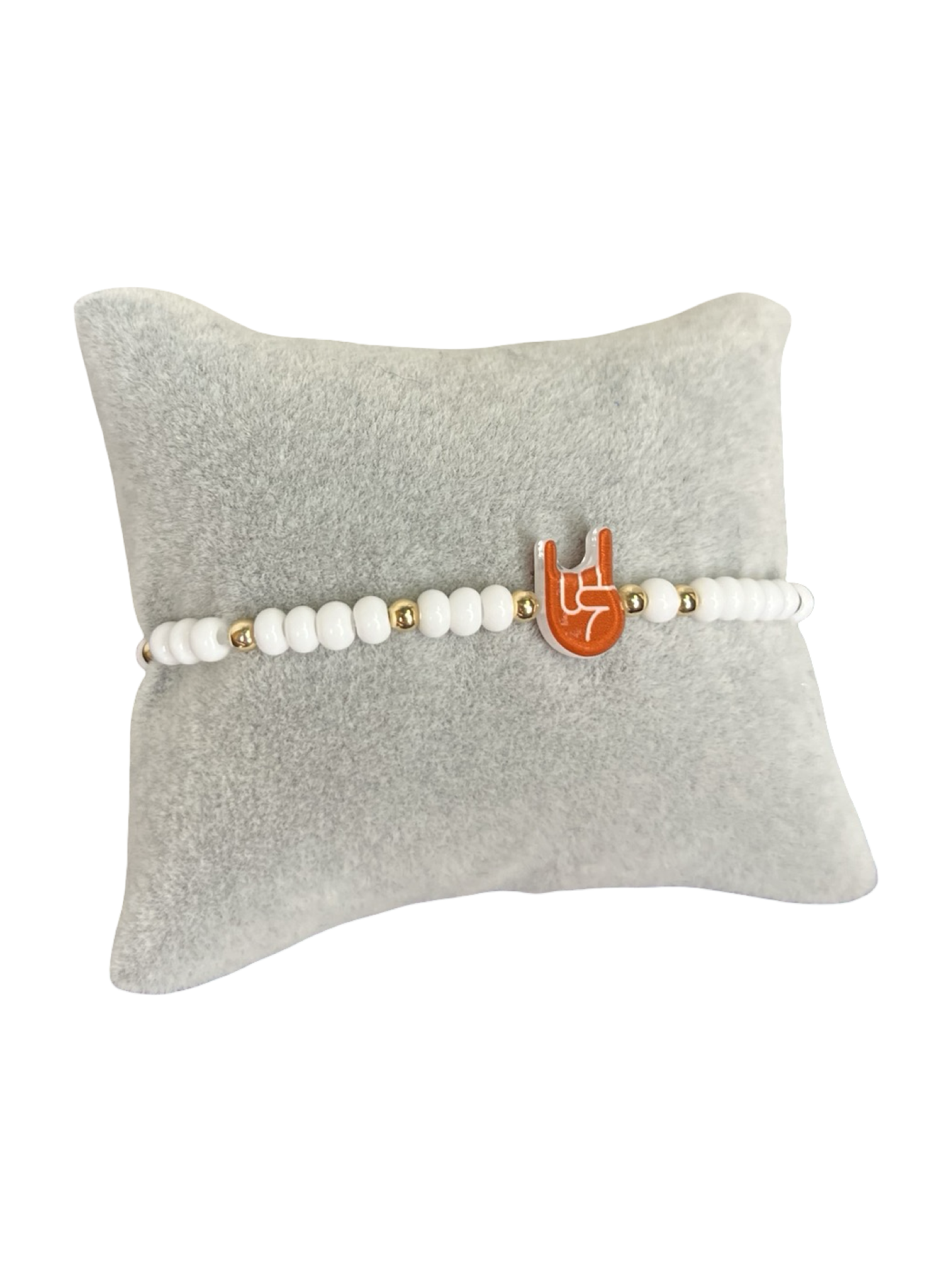 BB Gameday Hand Sign Bracelet Horns Up Sprinkle