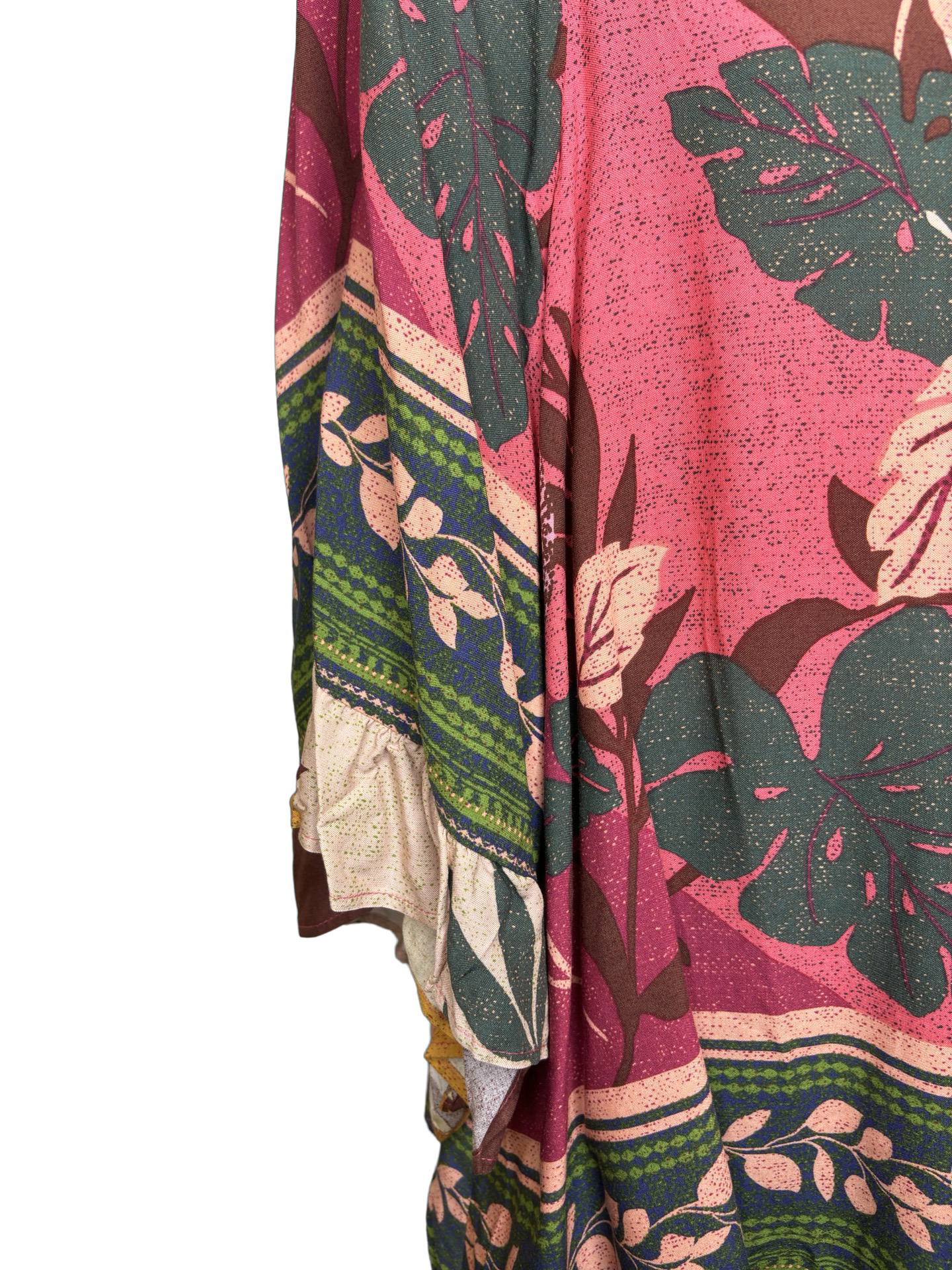 Floral Border Challis Top