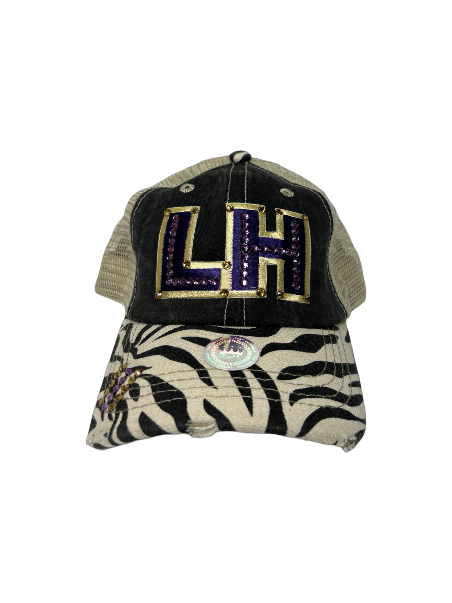 LH Bling Zebra Hat