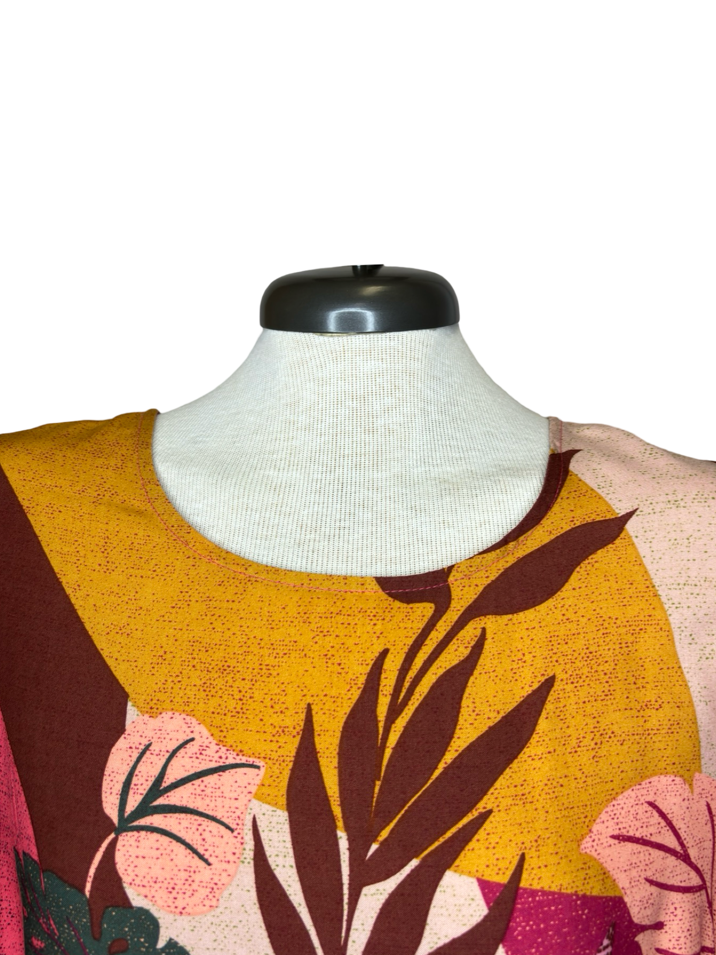 Floral Border Challis Top