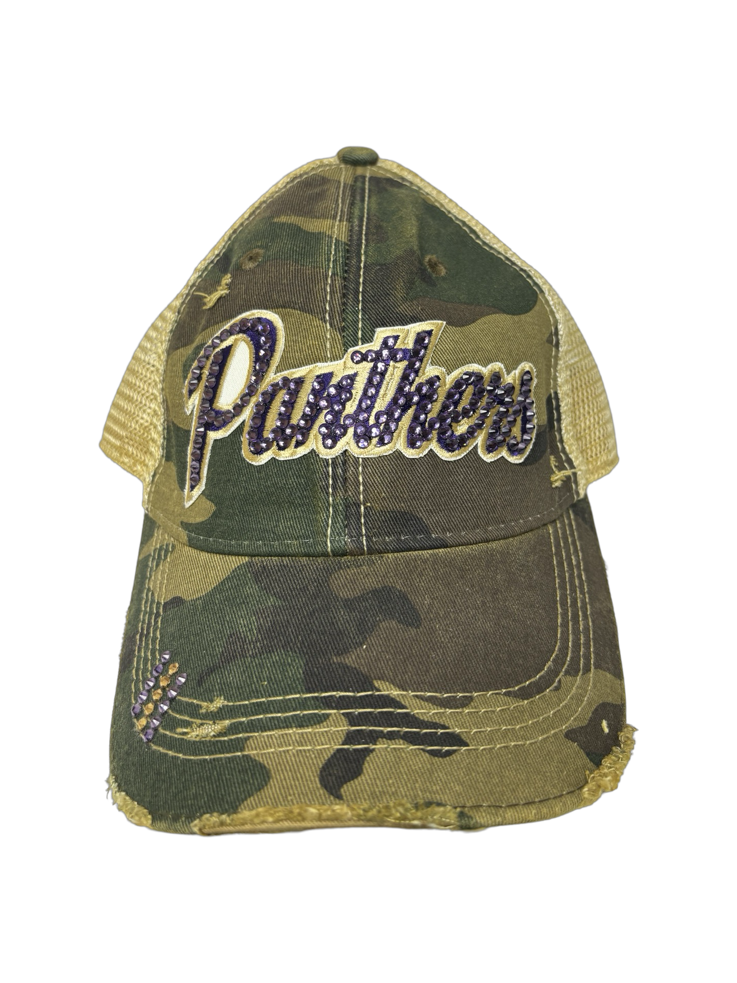 Panthers Camo Bling Hat
