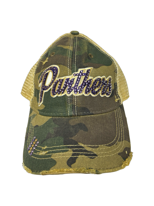 Panthers Camo Bling Hat