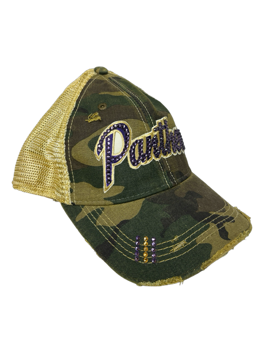 Panthers Camo Bling Hat