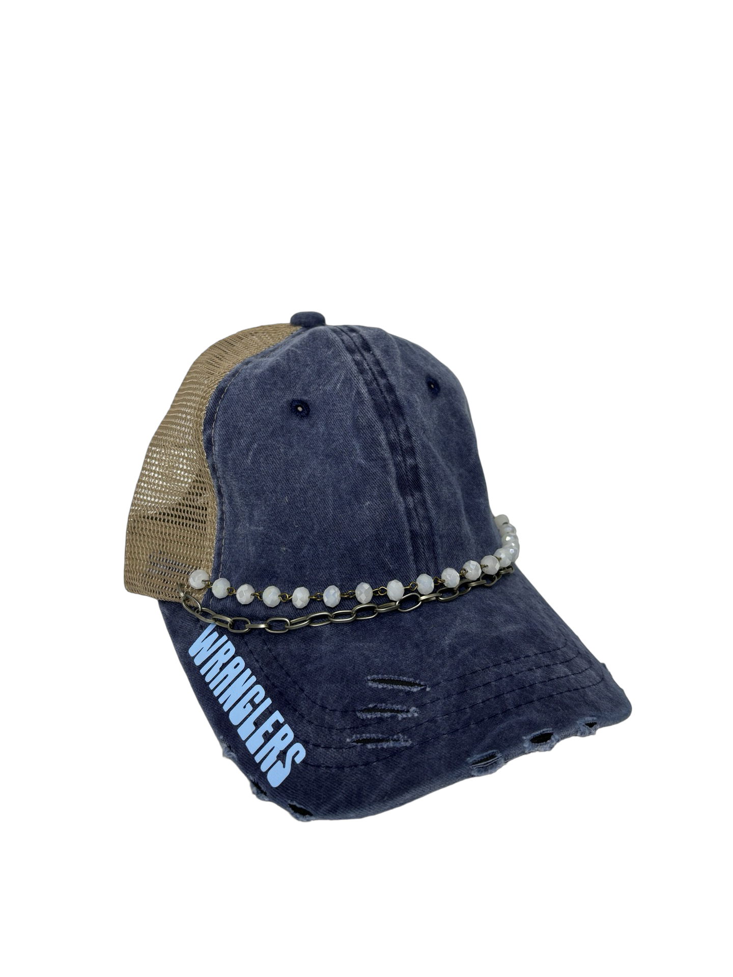 Wranglers Side Bill Distressed  Cap