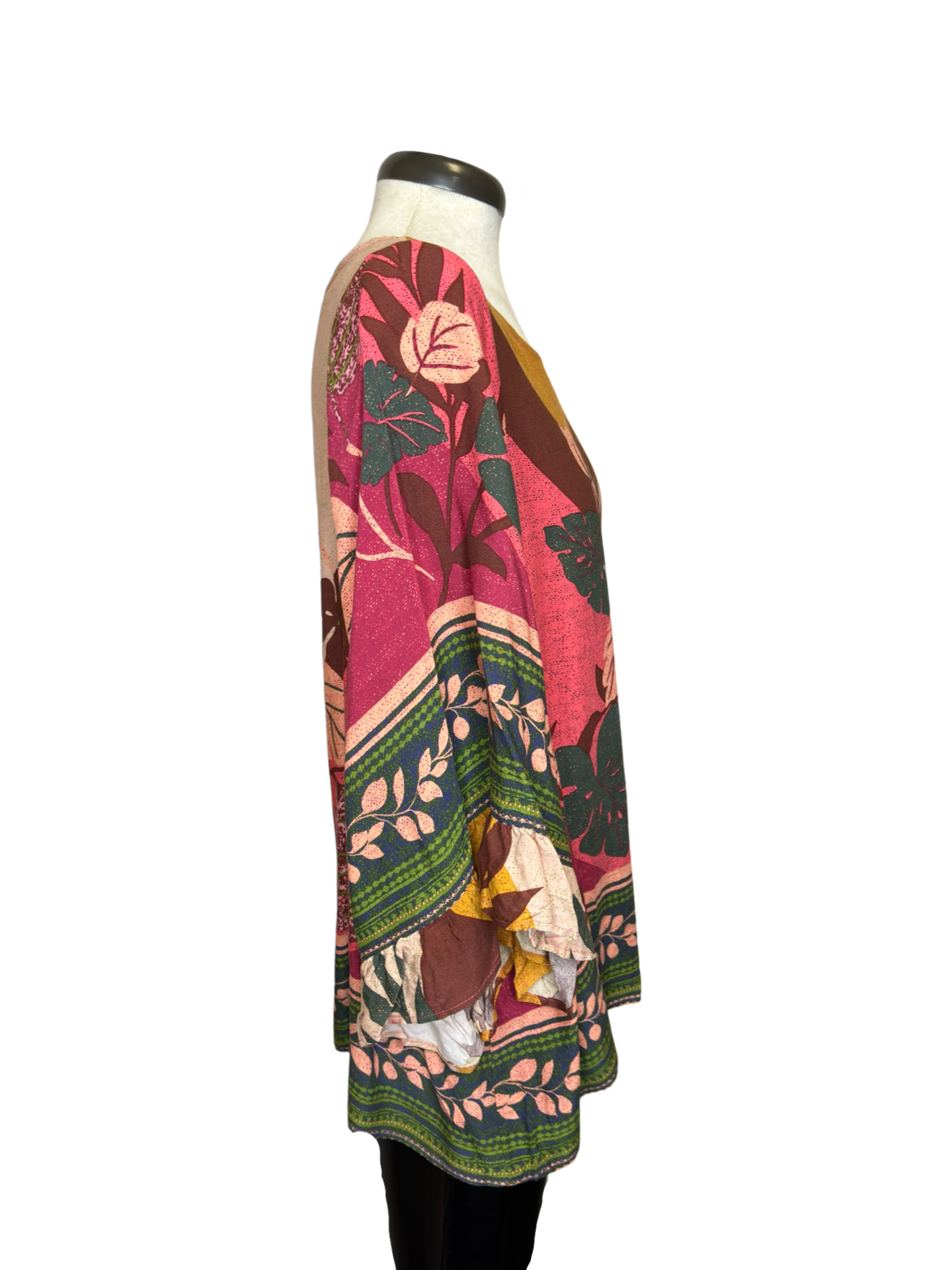 Floral Border Challis Top