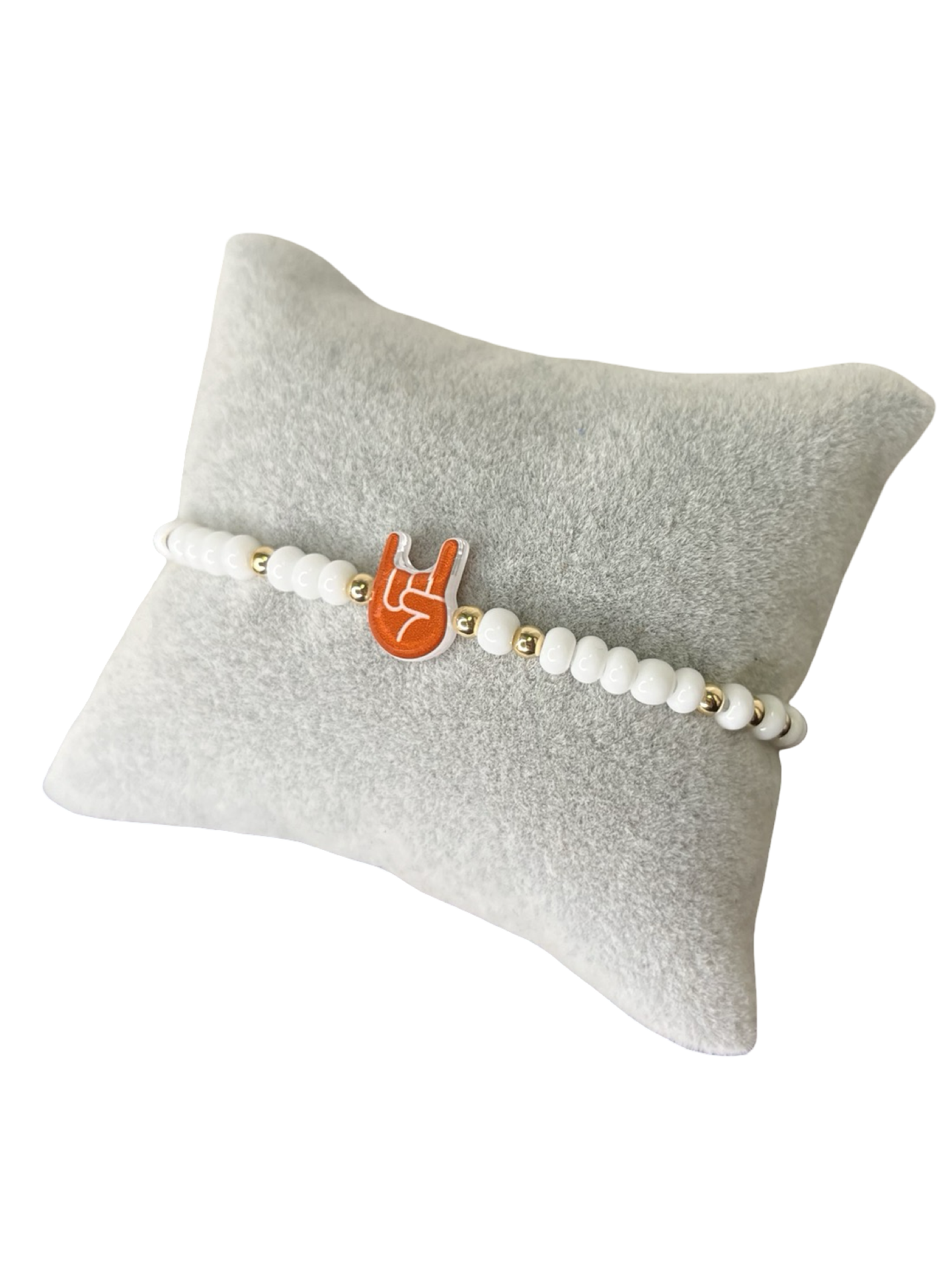 BB Gameday Hand Sign Bracelet Horns Up Sprinkle