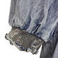 Tiered Skirt Short Sleeve Washed Denim Dress