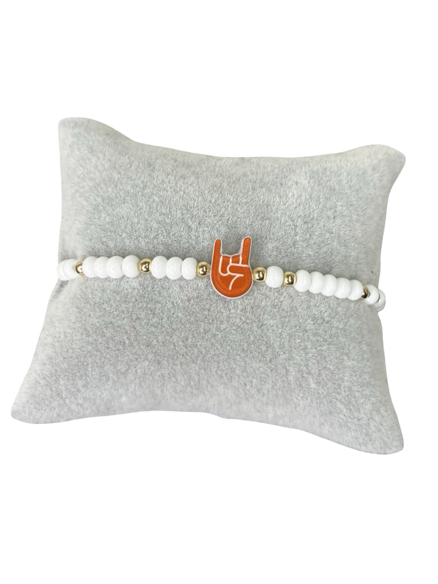 BB Gameday Hand Sign Bracelet Horns Up Sprinkle