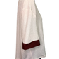 Collar V Neck Short Sleeve Top Cream
