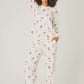 Let's Get Toasty Holiday Wine Print Pants PJ Set