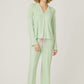 Pupcation Palms Kiwi Stripe 3-Piece PJ Set