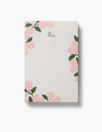 Pink Hydrangea Blank Notepad
