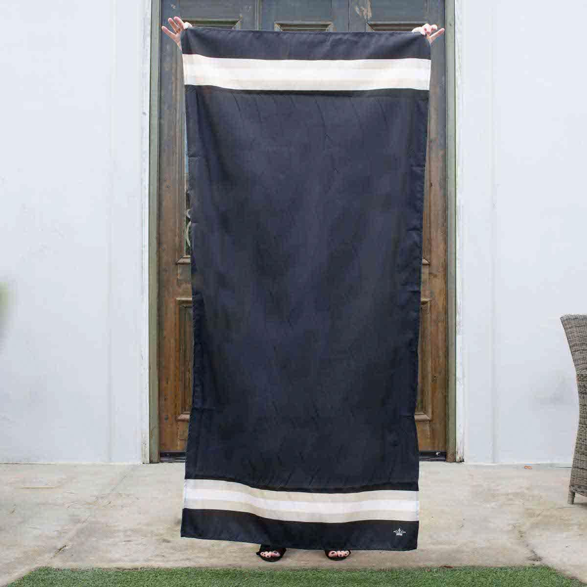 Curacao Beach Towel Black/Shell