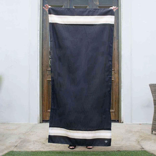 Curacao Beach Towel Black/Shell