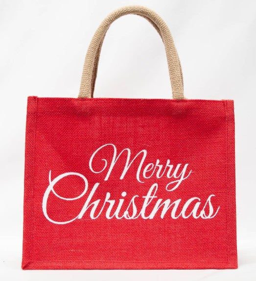 Classic Merry Christmas Gift Tote