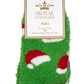 Kid's Santa Hat Snuggle Socks S/M (9-1)