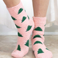 Women's Christmas Tree Snuggle Socks One Size