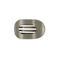 Sage hair clip with a brand logo on a white background
