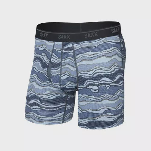 Quest Quick Dry Mesh Boxer Brief Canyonlands Washed Blue