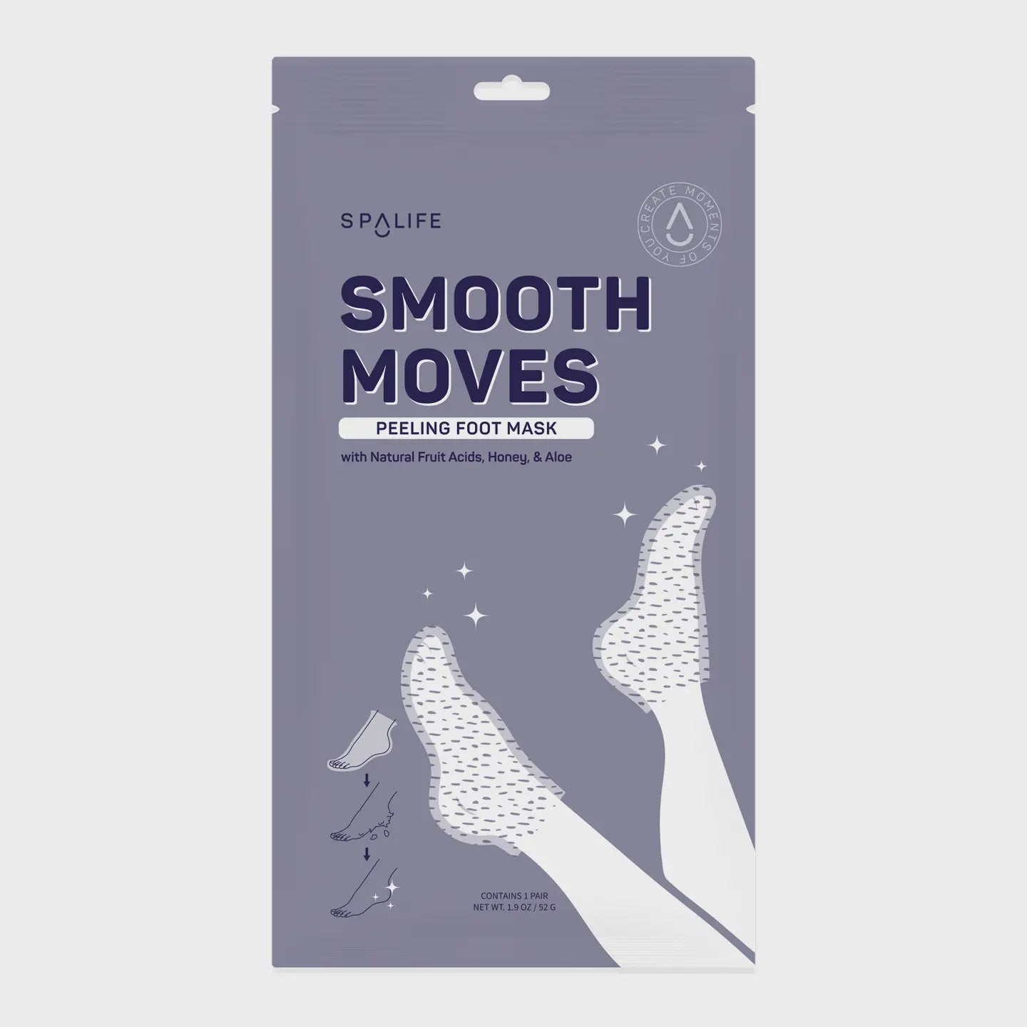 Korean Peeling Foot Mask with Natural Fruit Acids