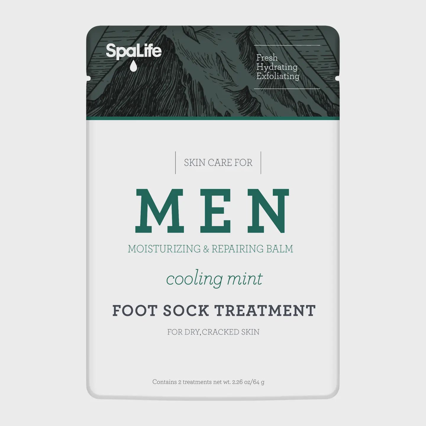 Men's Cooling Mint Moisturizing Foot Sock Treatment