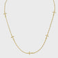 Minimalist Cross Collar Necklace Gold