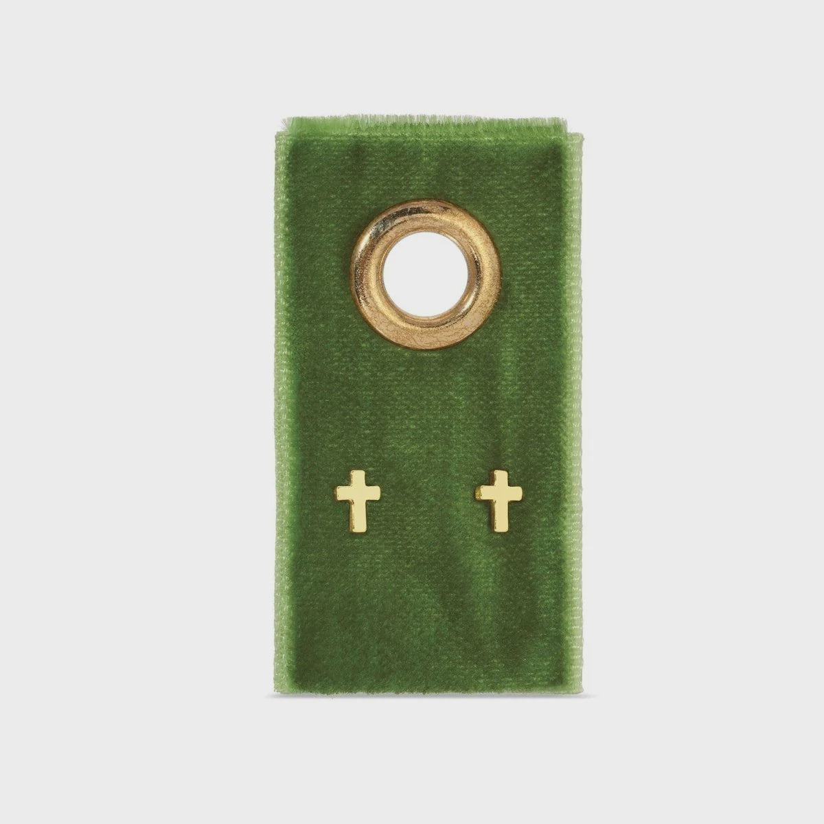 Small Cross Studs Gold