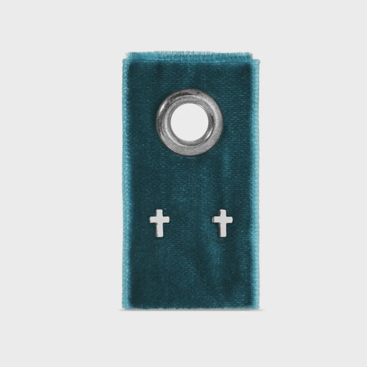Small Cross Studs Silver