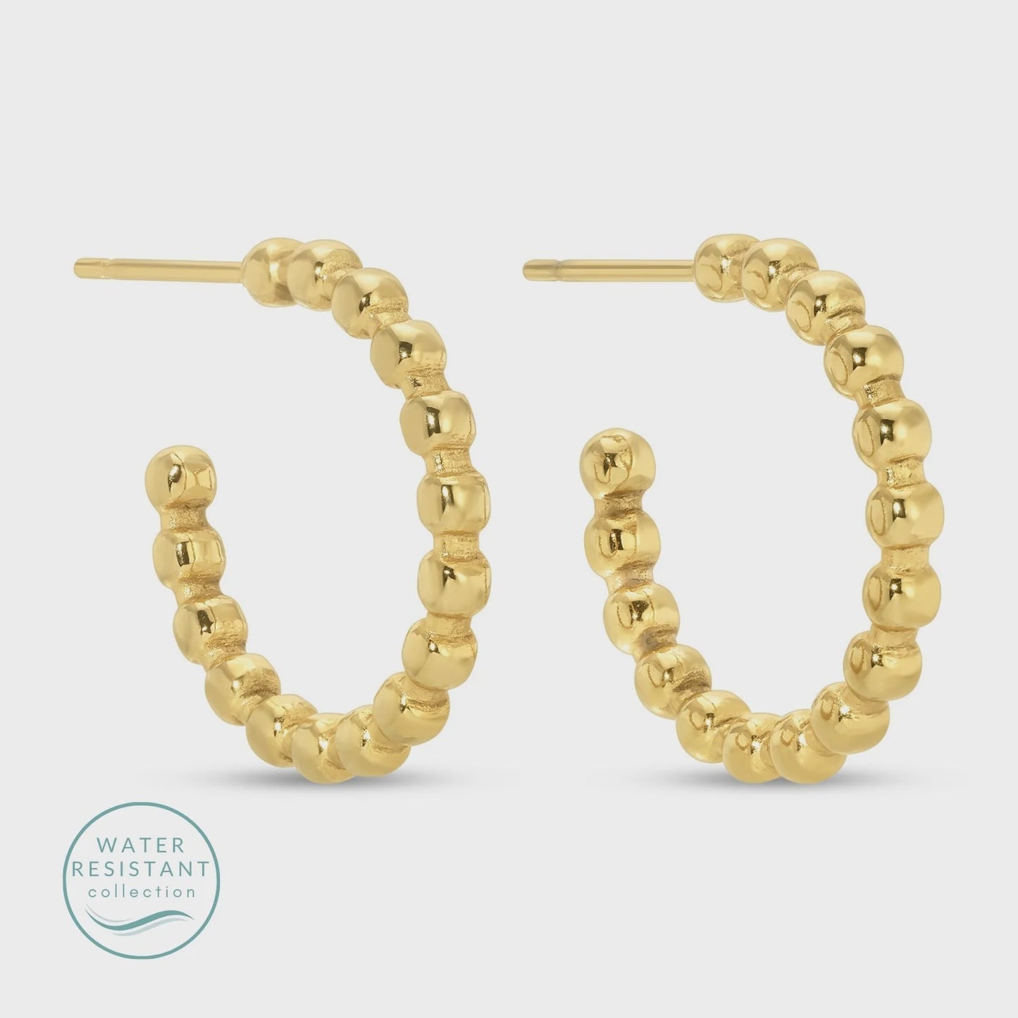 Petite Ball Hoops Water Resistant Earrings