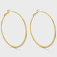 Large Shimmer Latch Back Hoops Gold