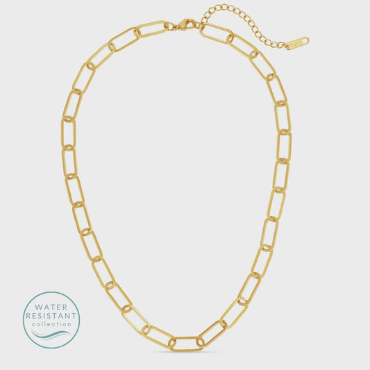 Paperclip Water Resistant Necklace
