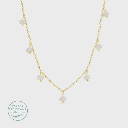 Sweet Pearl Accented Water Resistant Necklace