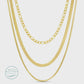Triple Layer Statement Water Resistant Necklace