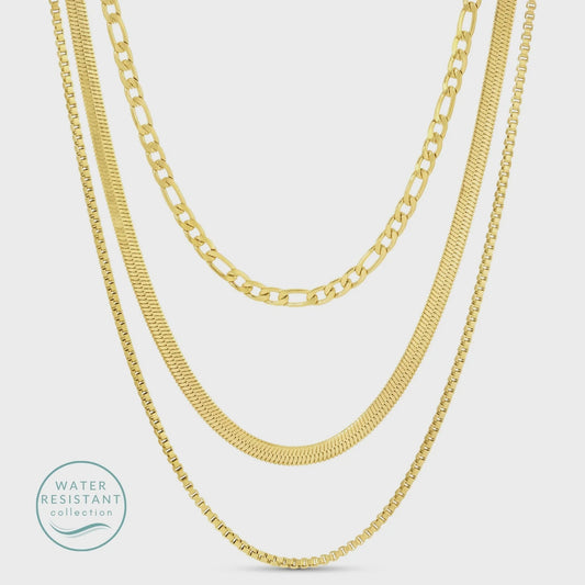 Triple Layer Statement Water Resistant Necklace