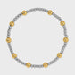 Beaded Stretch Bracelet 3mm/5mm Silver/Gold
