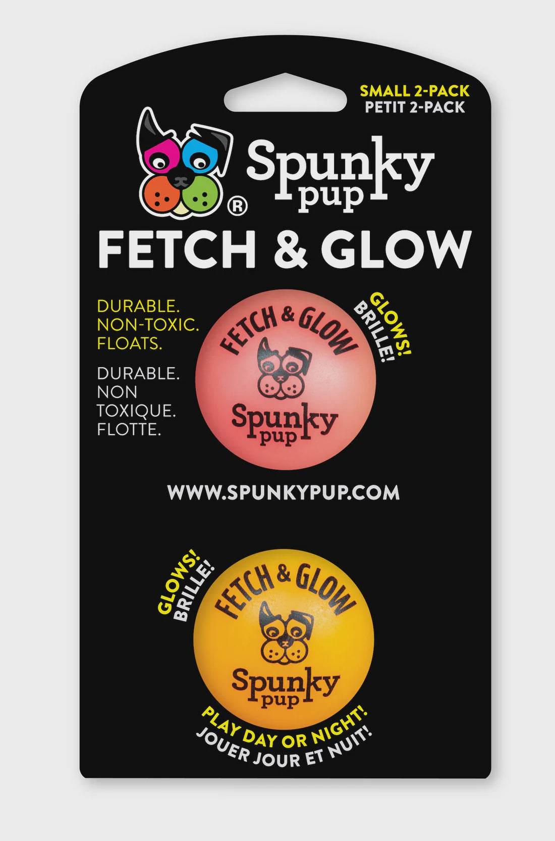 Fetch Small Fetch & Glow Dog Toy Small 2-pack – The Blue Door Gift Store & Boutique