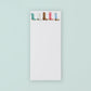 Colorful Cowboy Boots List Pad