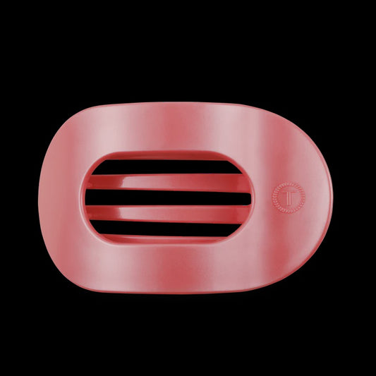 Calming Coral Large Flat Round Hair Clip