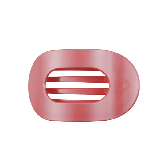 Calming Coral Medium Flat Round Hair Clip