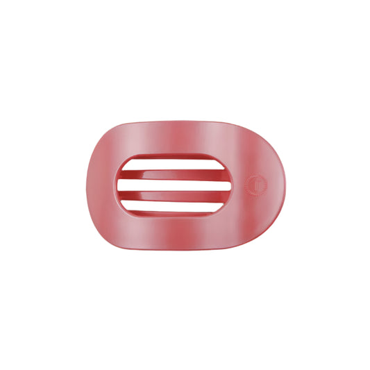 Calming Coral Small Flat Round Hair Clip