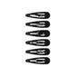 Jet Black Snap Clips (set of 6)