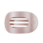 Pearly Pink Large Flat Round Hair Clip