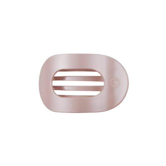 Pearly Pink Small Flat Round Hair Clip
