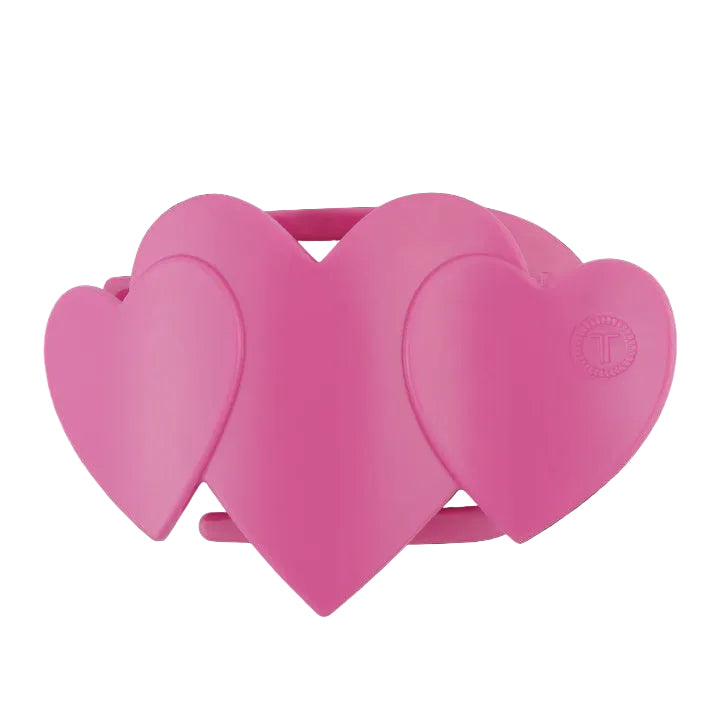 Pink Heart to Heart Large Hair Clip