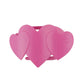 Pink Heart to Heart Medium Flat Hair Clip