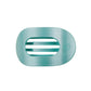 Totally Turquoise Medium Flat Round Hair Clip