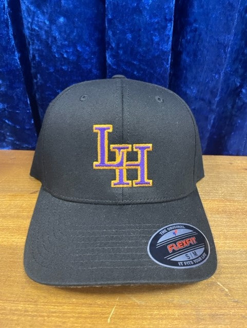 Men's Black LH Ctr Flexfit Hat