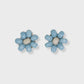Tina Post Earrings Navy+ Light Blue