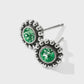Twinkle Mini Post Earrings Green Peridot